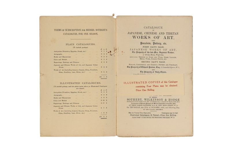 伦敦苏富比1921年：《日本与中国古董艺术品》 - 图3