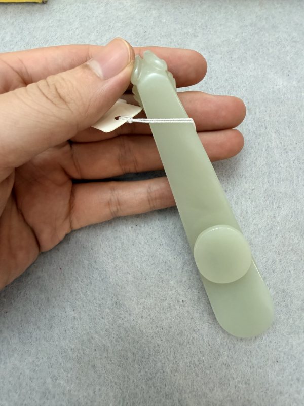 ZK432玉苍龙教子带钩 - 图7