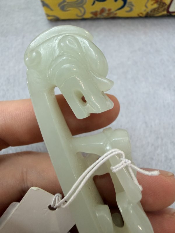 ZK432玉苍龙教子带钩 - 图8