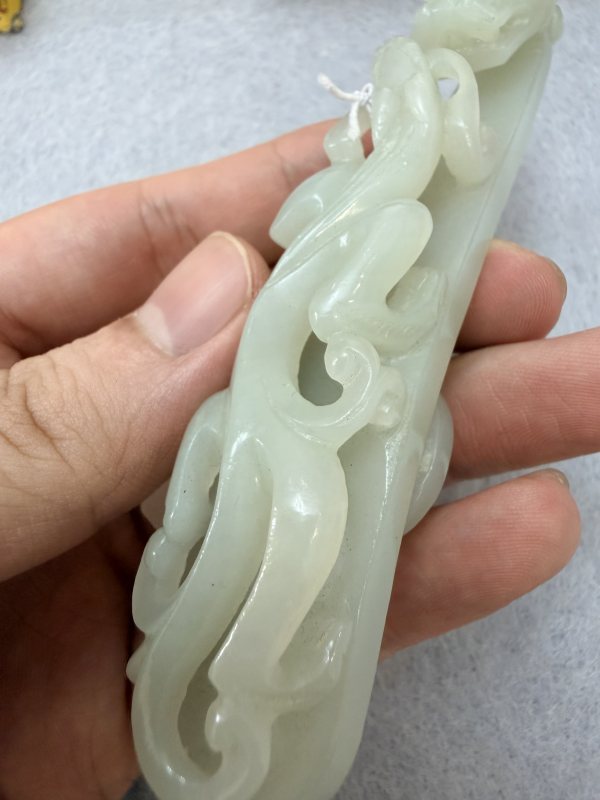 ZK432玉苍龙教子带钩 - 图9