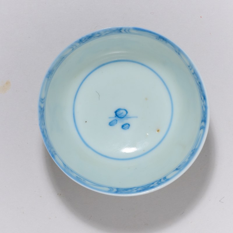 清康熙 青花牧牛图杯 - 图4