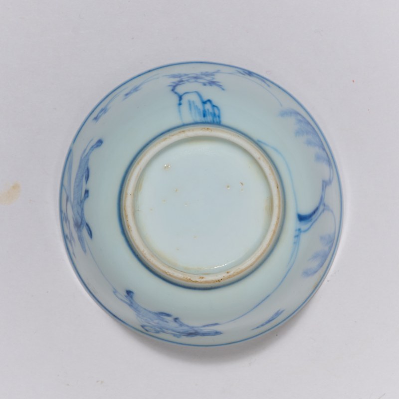 清康熙 青花牧牛图杯 - 图5