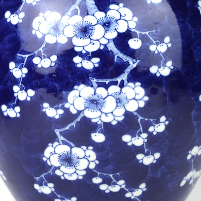 清光绪 青花冰梅纹盖罐 - 图4