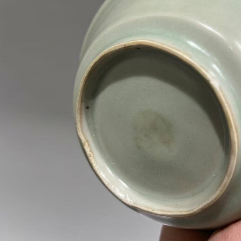明代 龙泉窑粉青釉直边洗 - 图6