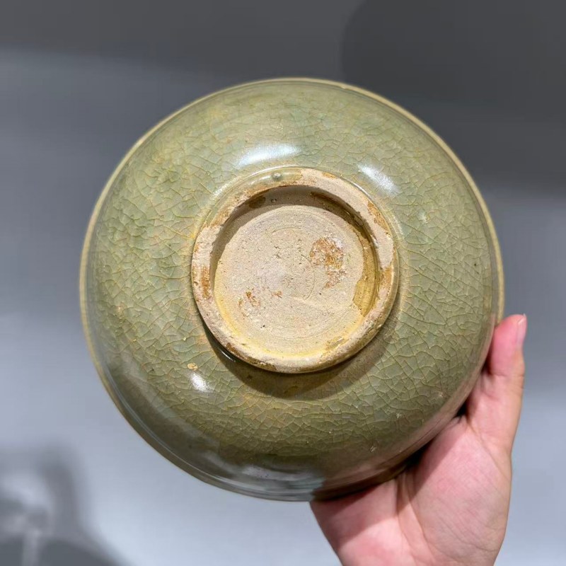 明代 龙泉窑青釉刻花碗 - 图9