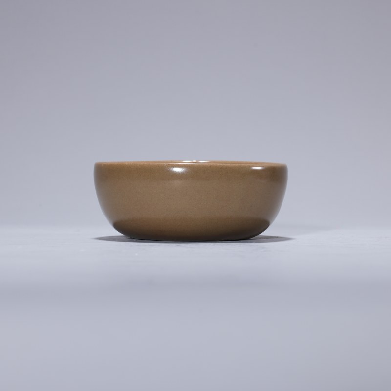 明代 龙泉窑青黄釉卧足杯 - 图2