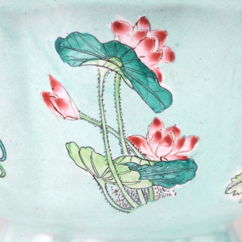 十九世纪 铜胎画珐琅花卉纹海棠形碗一对 - 图7