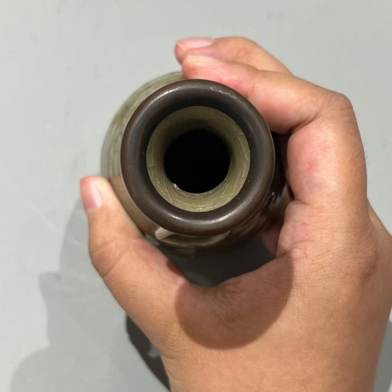 明代 龙泉窑青釉辅首弦纹瓶一对 - 图7