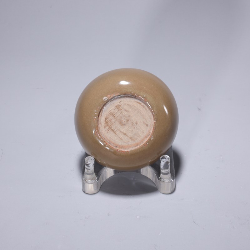 明代 龙泉窑青黄釉卧足杯 - 图3