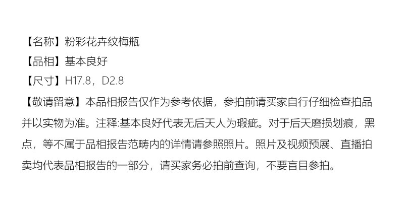 民国 粉彩花卉纹梅瓶 - 图2
