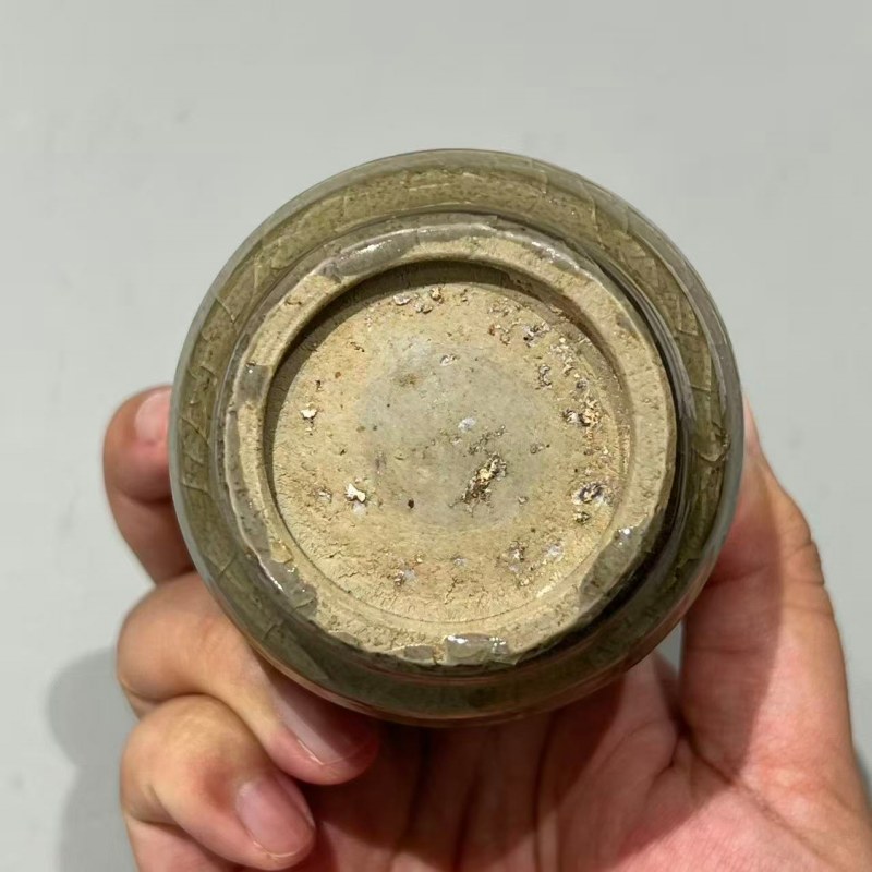 明代 龙泉窑青釉辅首弦纹瓶一对 - 图11