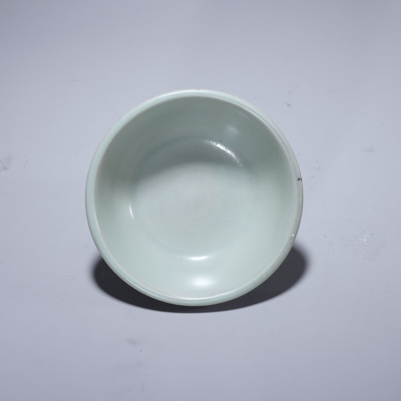 明代 龙泉窑粉青釉直边洗