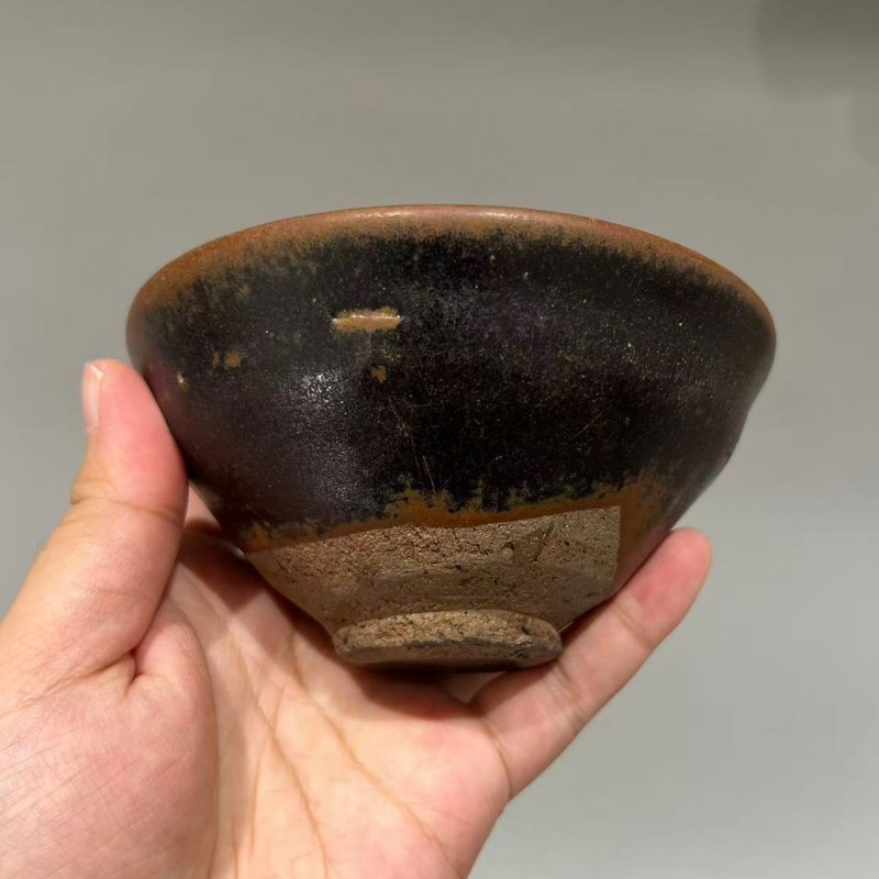 明代 建窑黑釉盏 - 图6