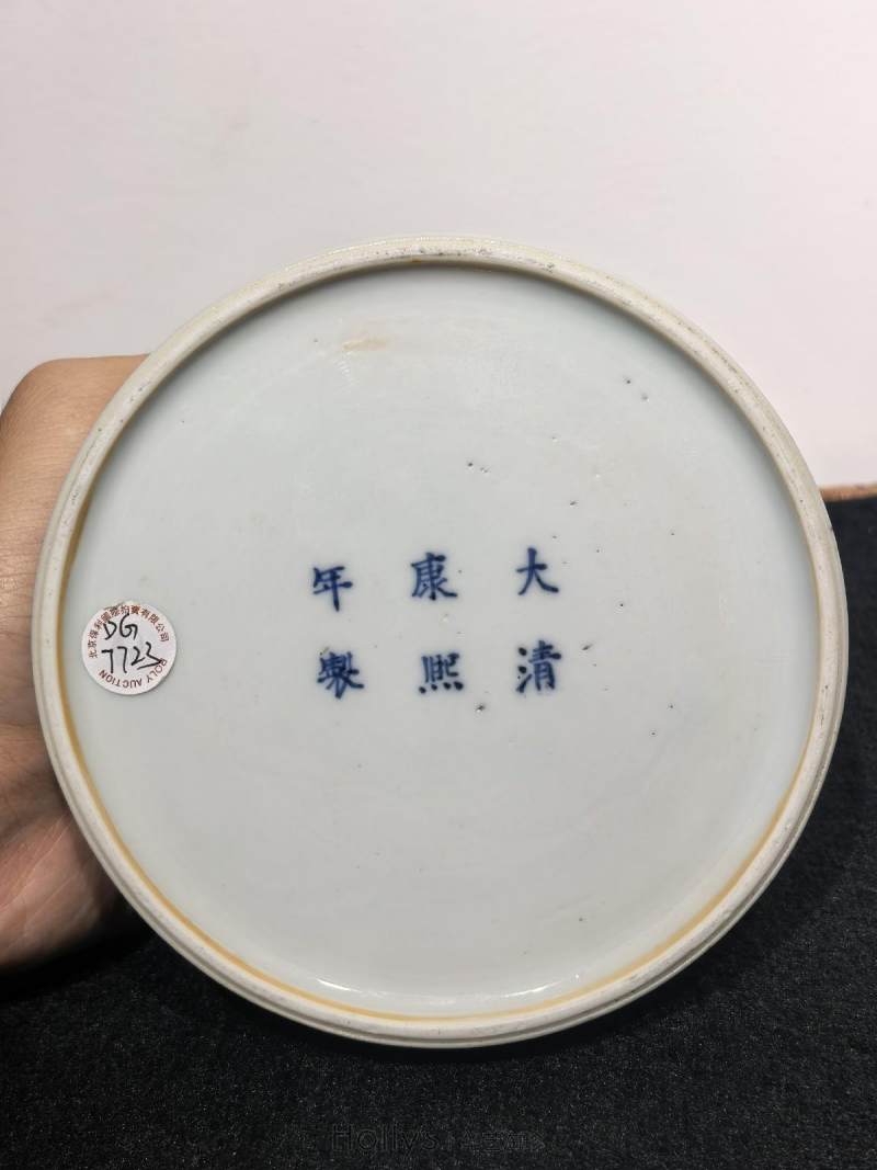清康熙 臧窑五彩釉里红折枝花马蹄尊 - 图60
