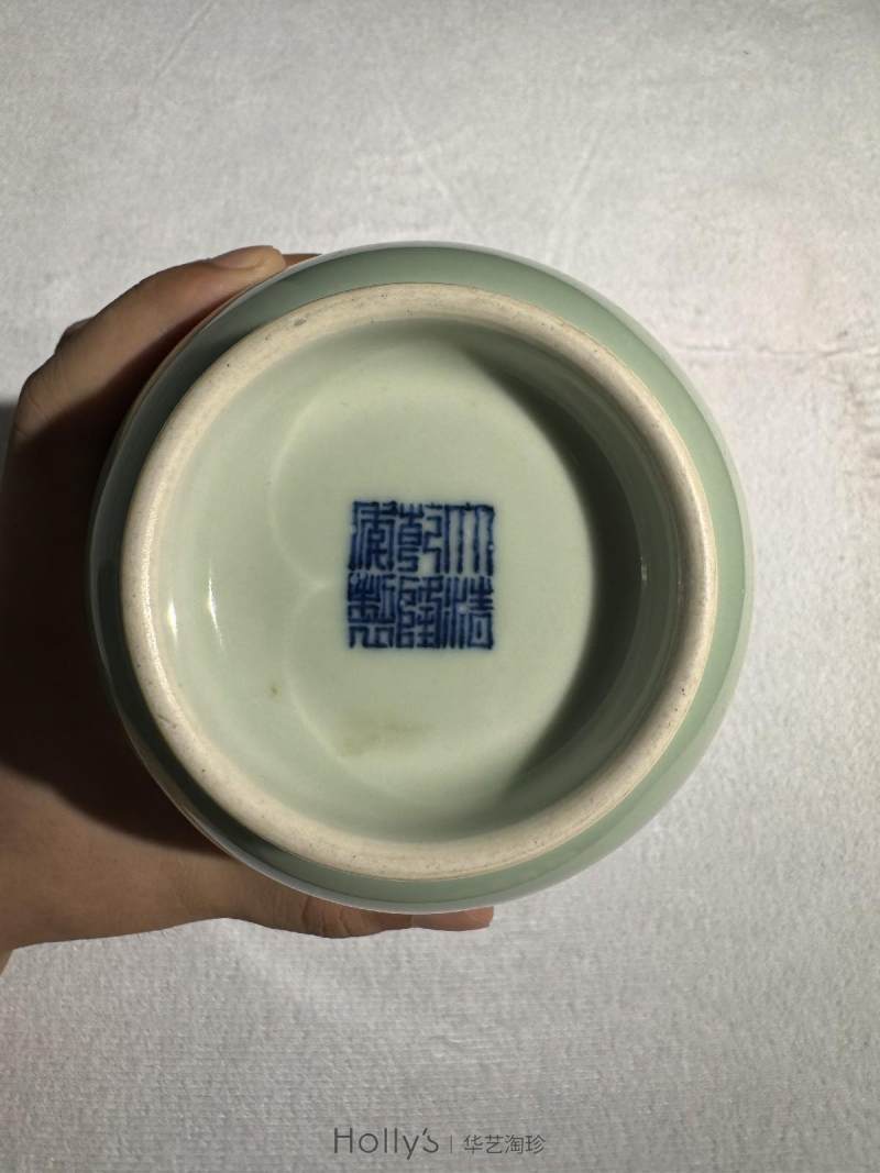 清乾隆 粉青釉茶叶罐 - 图17