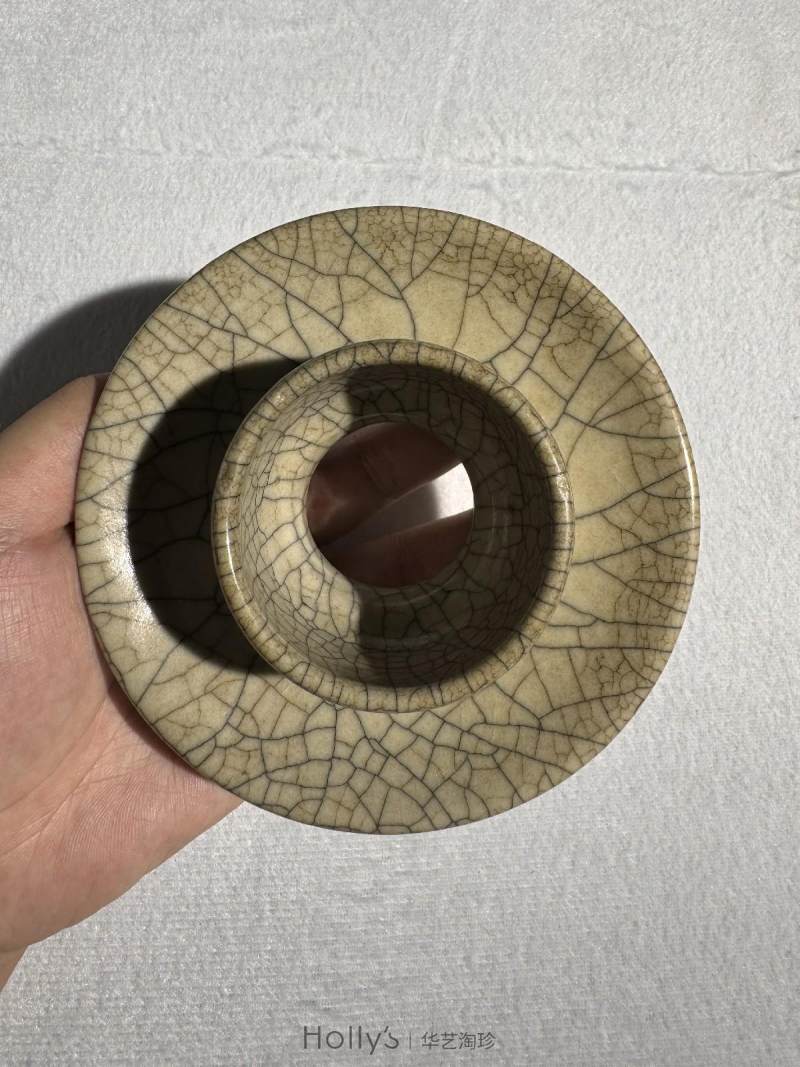 明 哥釉盏托 - 图15
