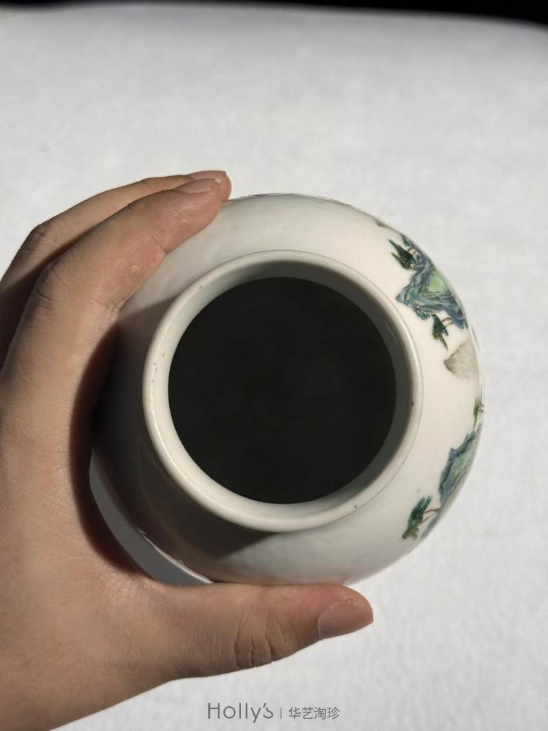 清乾隆 粉彩山水图灯笼瓶 - 图25