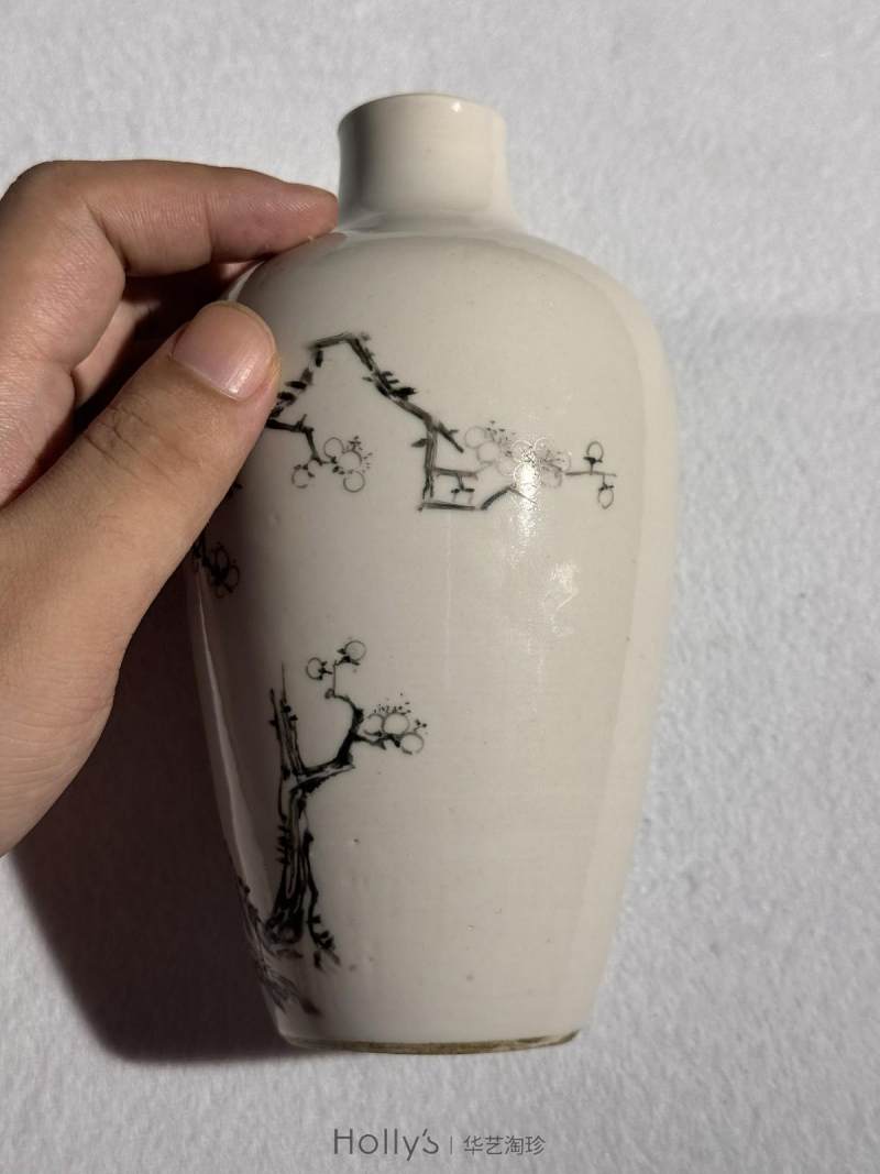 清乾隆 唐英墨彩诗文莱菔尊 - 图16