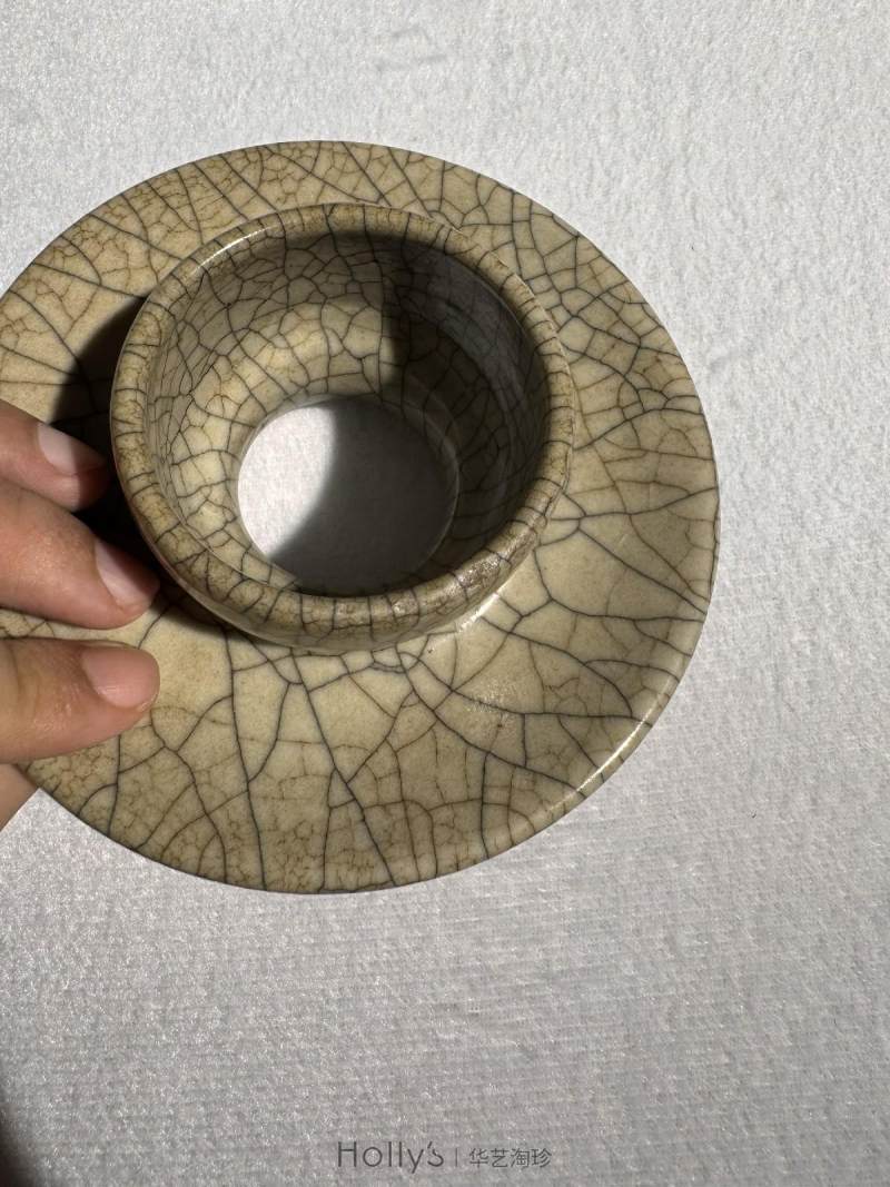 明 哥釉盏托 - 图18