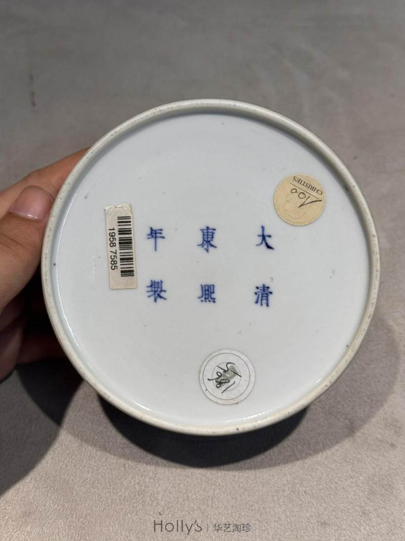 清康熙 豇豆红釉暗刻团螭纹太白尊 - 图16