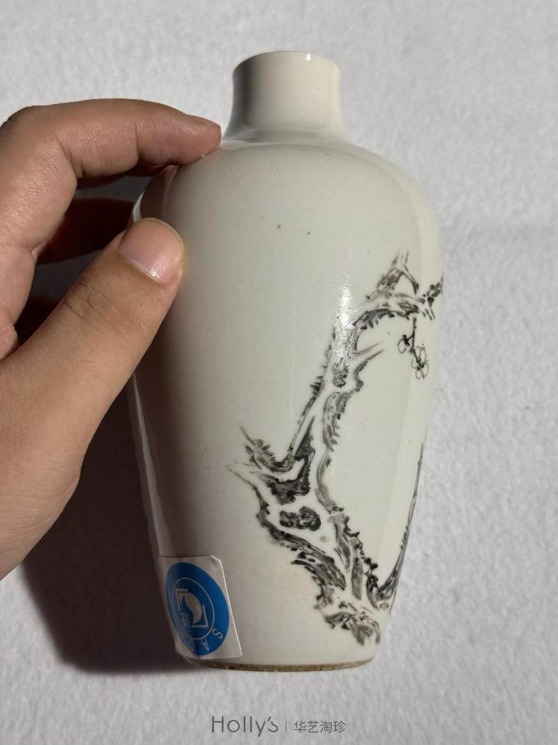 清乾隆 唐英墨彩诗文莱菔尊 - 图17