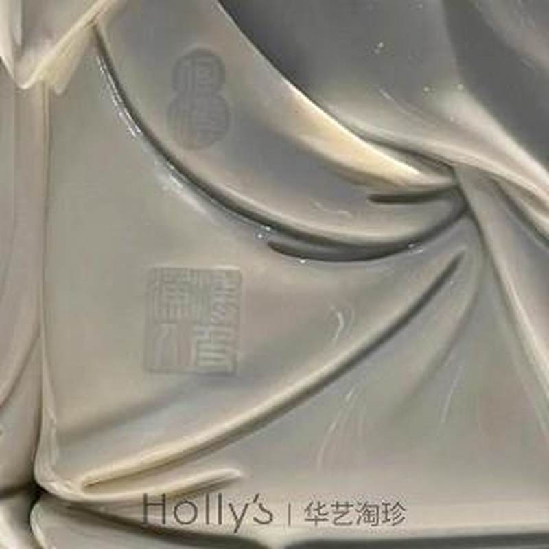 明 何朝水制德化窑白釉文昌帝君坐像 - 图16