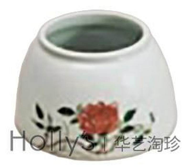 清康熙 臧窑五彩釉里红折枝花马蹄尊 - 图35