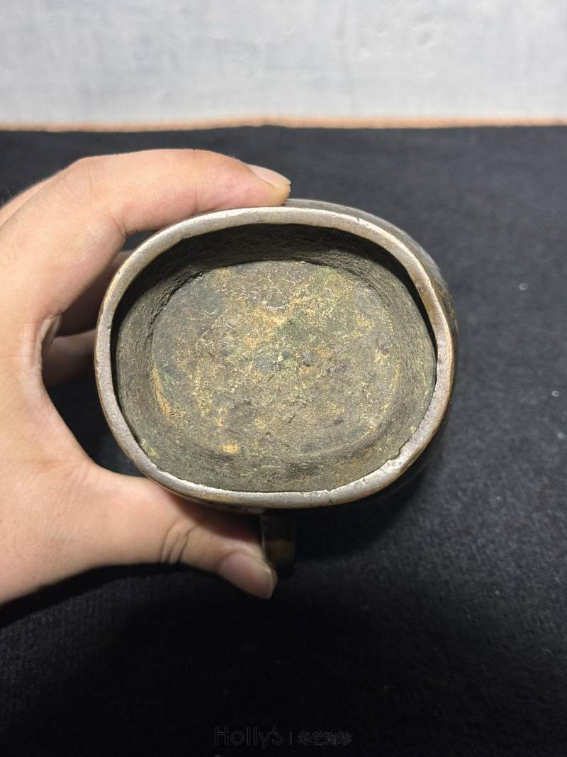明 铜嵌金银双龙耳汉壶尊 - 图20