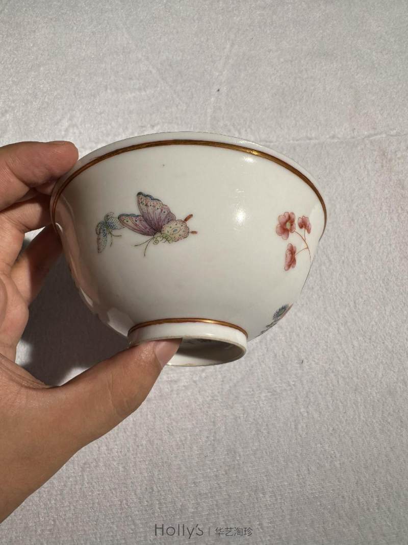 清光绪 粉彩花卉纹小碗 - 图22