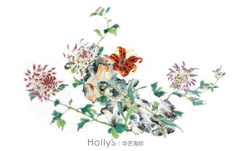 清雍正 斗彩西洋花卉纹碗 - 图15