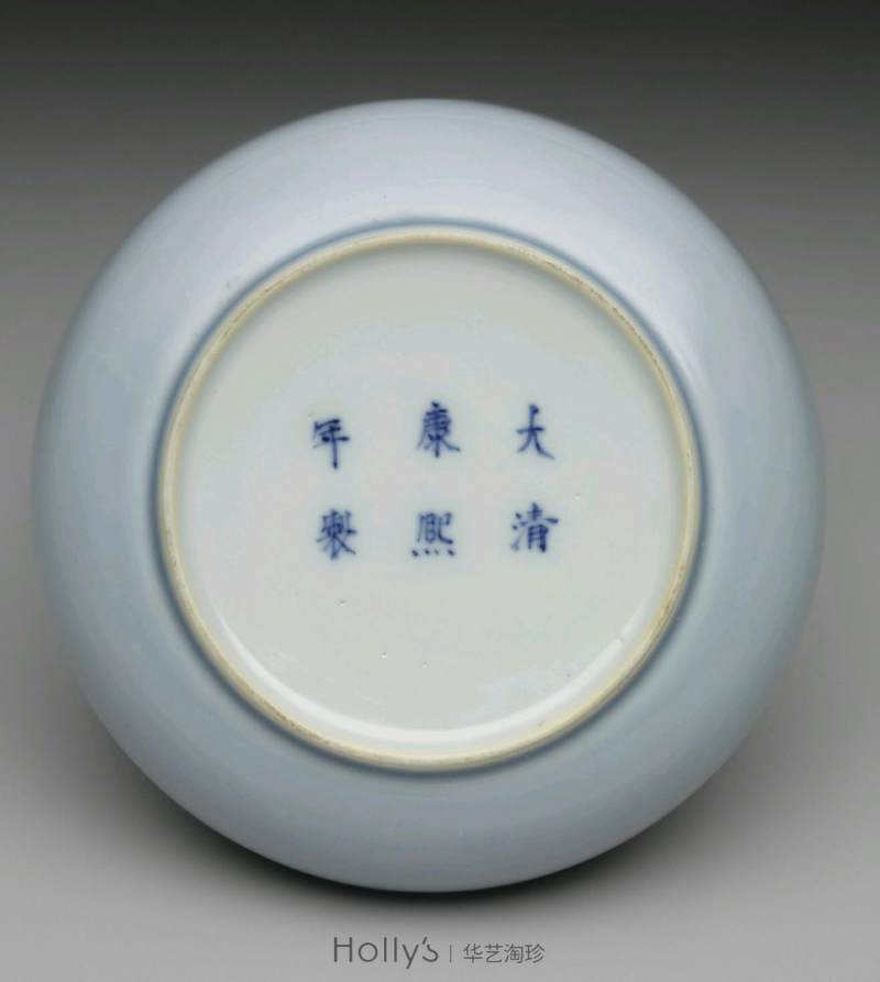 清康熙 臧窑五彩釉里红折枝花马蹄尊 - 图44