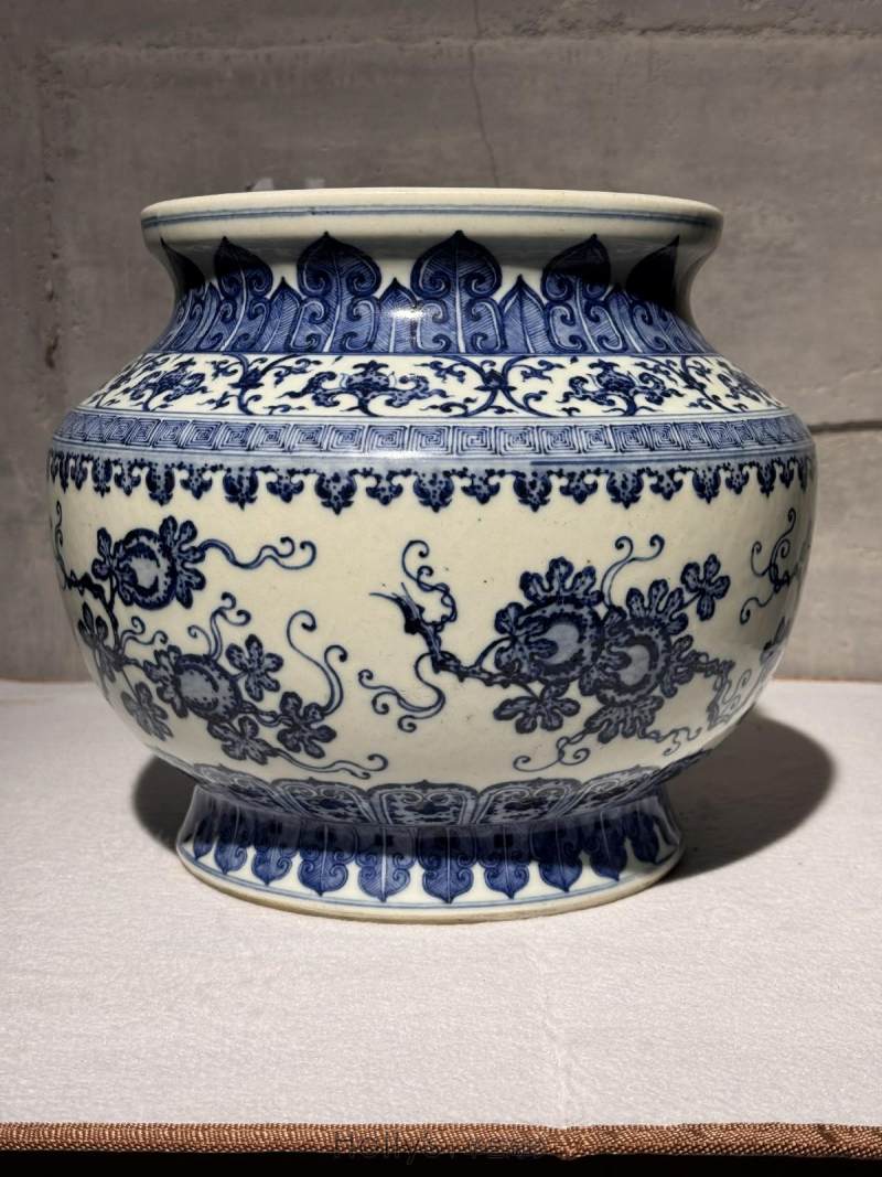 清雍正 青花瓜瓞连绵尊 - 图14