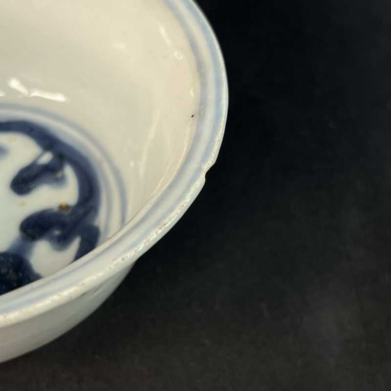 明晚期 青花花卉纹茶园 - 图5