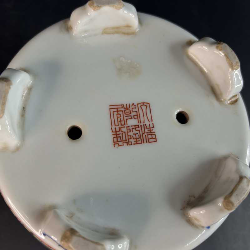 民国 粉彩福寿纹花盆 - 图7