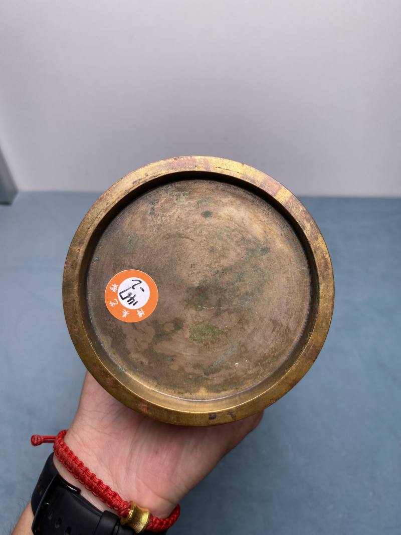 清 铜胎掐丝珐琅双龙戏珠纹五供一套 - 图29