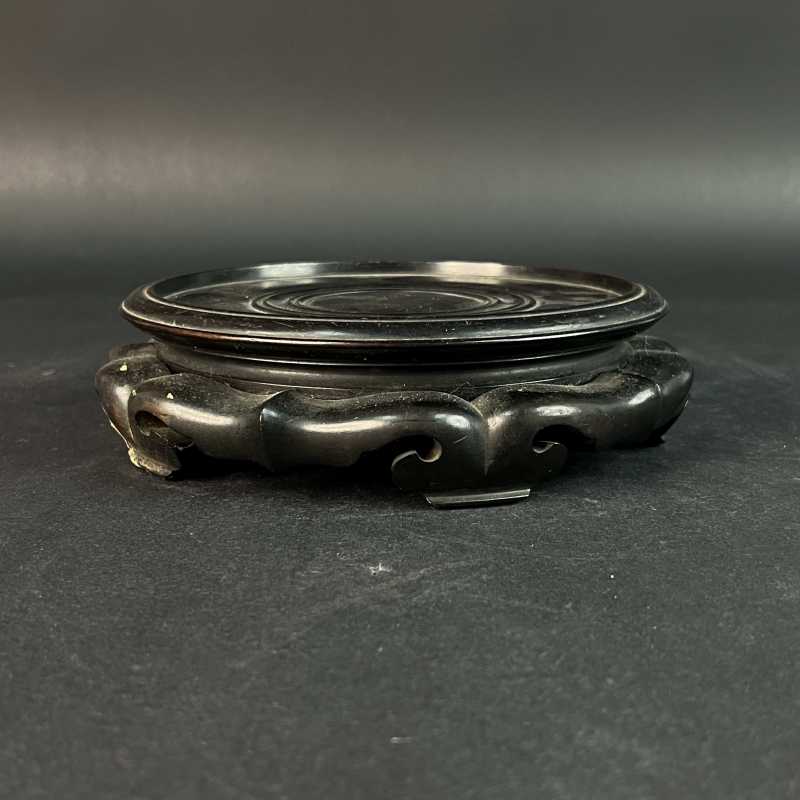 清 红木器座 - 图2