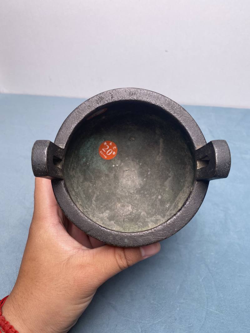 明 铜错金饕餮纹鼎式炉 - 图16