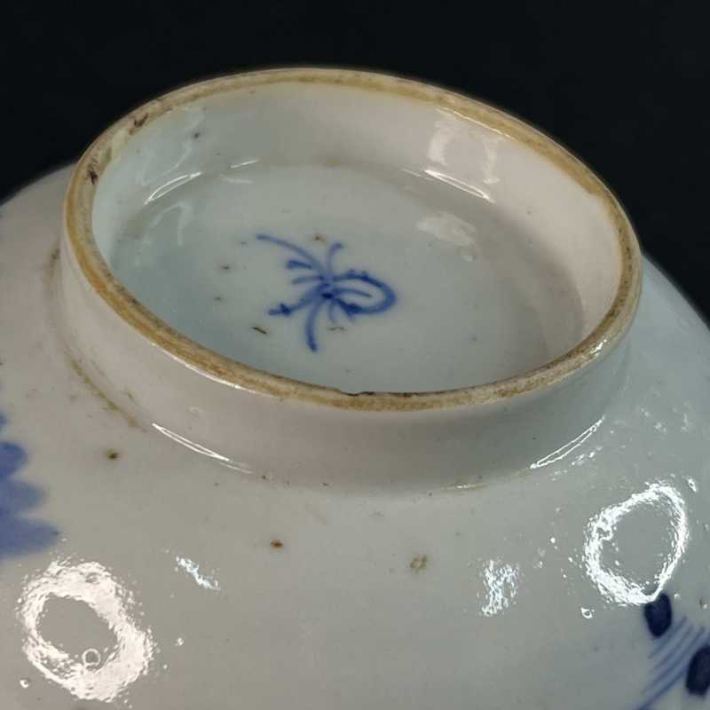 清中期 青花人物纹茶园 - 图8