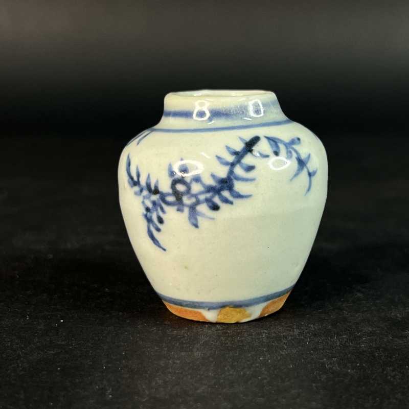 明 青花花卉纹小罐 - 图3