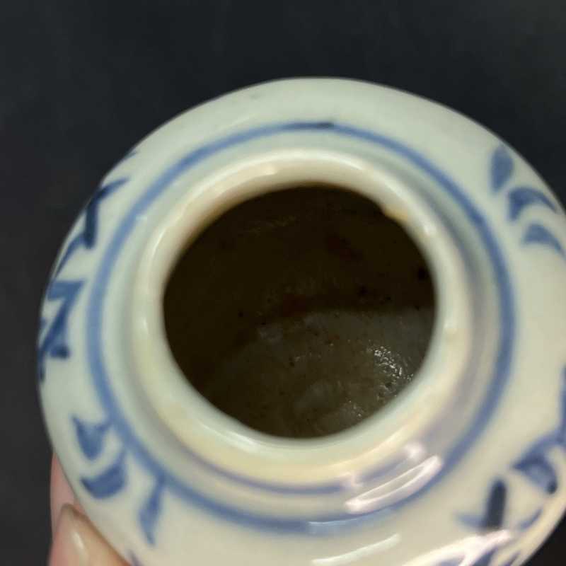 明 青花花卉纹小罐 - 图4