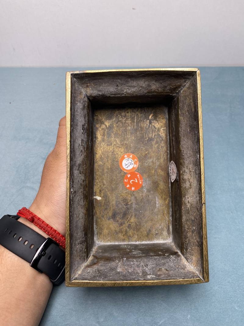 清 铜狮摆件一对 - 图31
