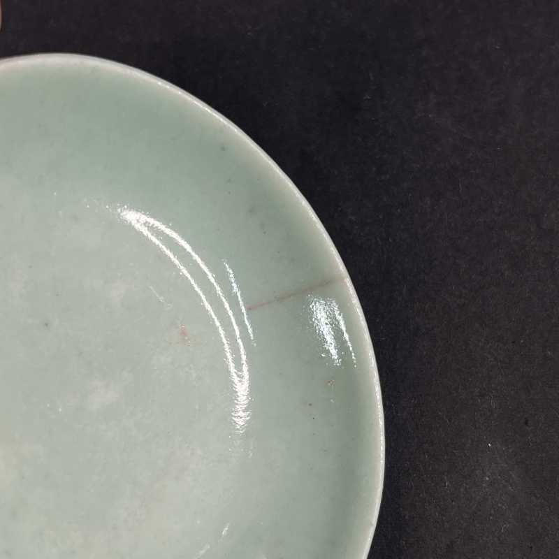 清中期 豆青釉小碟四只 - 图5