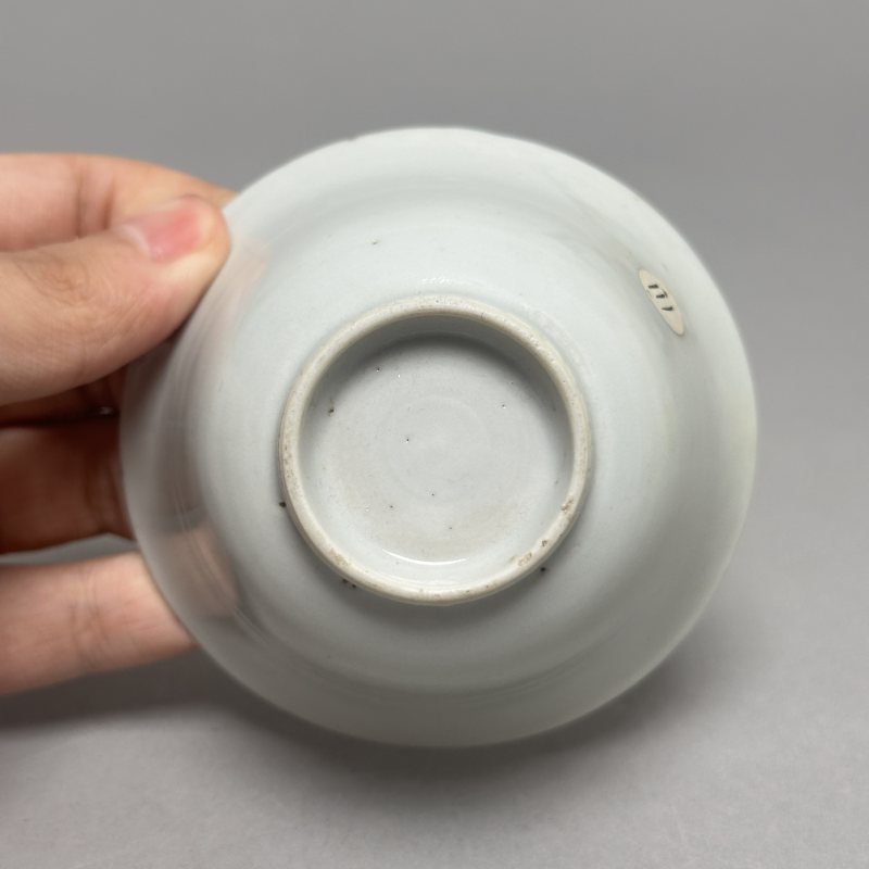 明晚期 白釉杯一对 - 图6