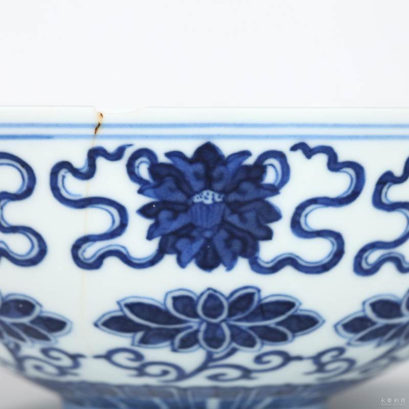 清光绪 青花八吉祥碗 - 图5