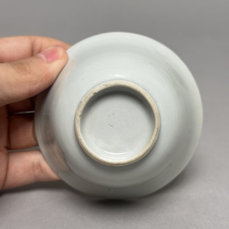 明晚期 白釉杯一对 - 图12