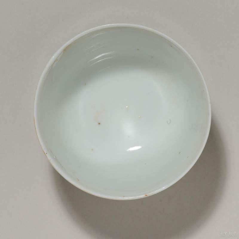 清晚期 青花踏雪寻梅小杯 - 图4