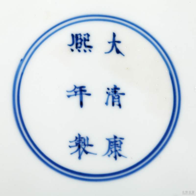 清康熙 官窑茄皮子盘 - 图4