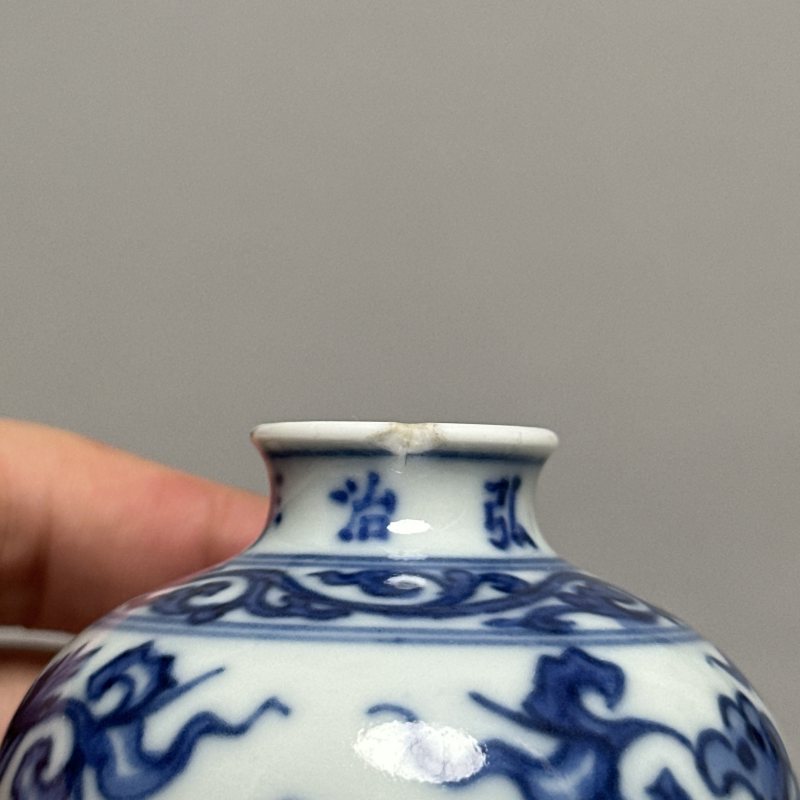 清雍正 青花缠枝莲纹梅瓶 - 图11