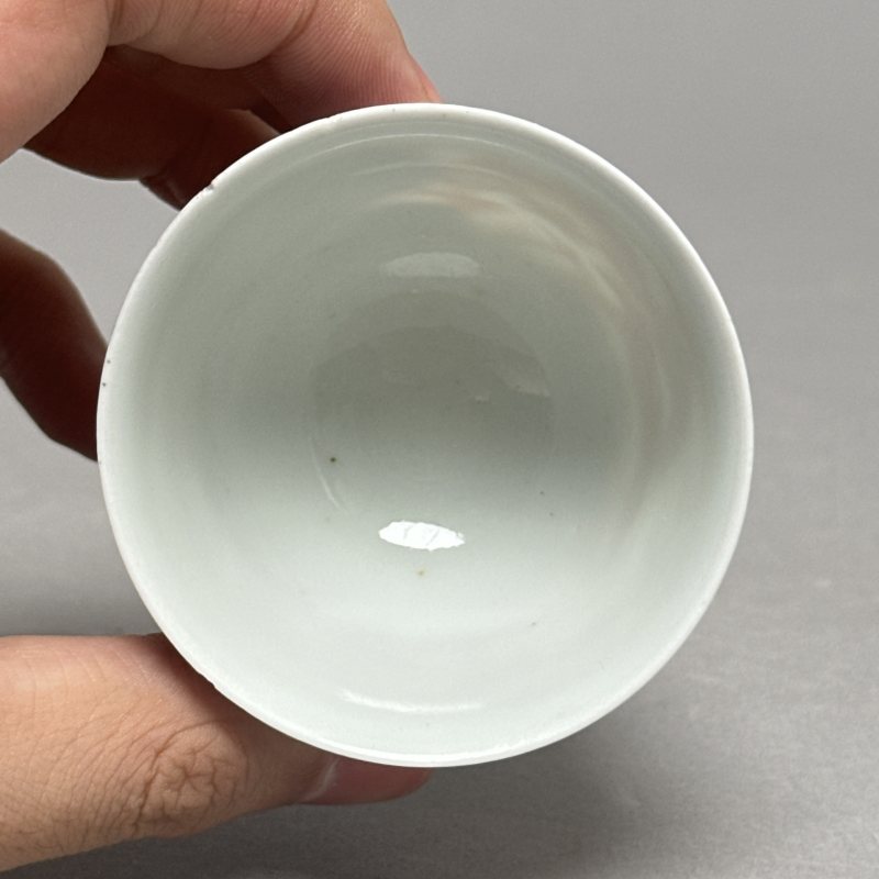 清光绪 青花矾红龙纹杯 - 图7