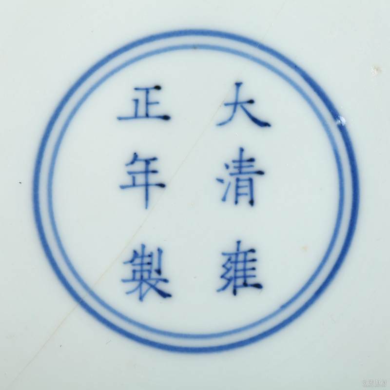清雍正 官窑霁红盘 - 图7